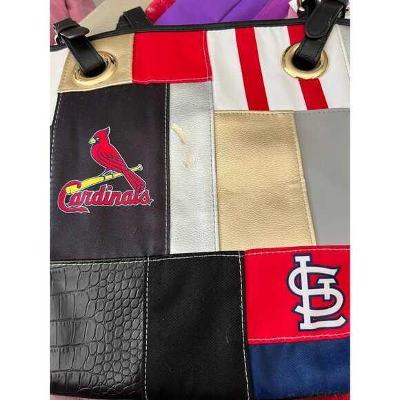 St. Louis Cardinals Patchwork‎ Tote Bag By Bradford Exchange - Picture 3 of 10